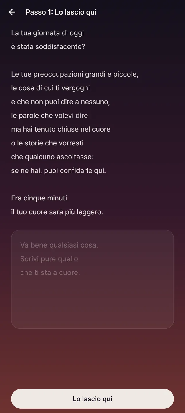 Lo lascio qui